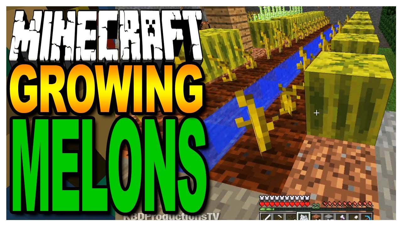 Minecraft Growing Melons Finding Seeds Youtube