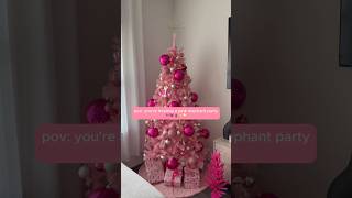 Pink Christmas Tree Decor