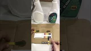 Kiểm tra độ pH của chai tẩy đa năng bằng quỳ tím. Sự thật về khả năng làm sạch nằm ở đây đó mng ơi!