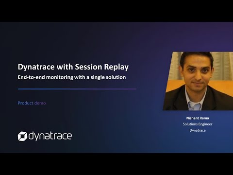Product demo — front-end to back-end monitoring