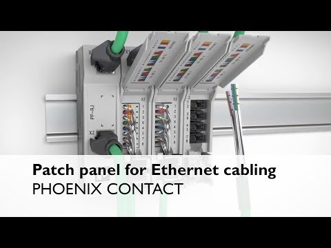 Patch panel for Ethernet cabling