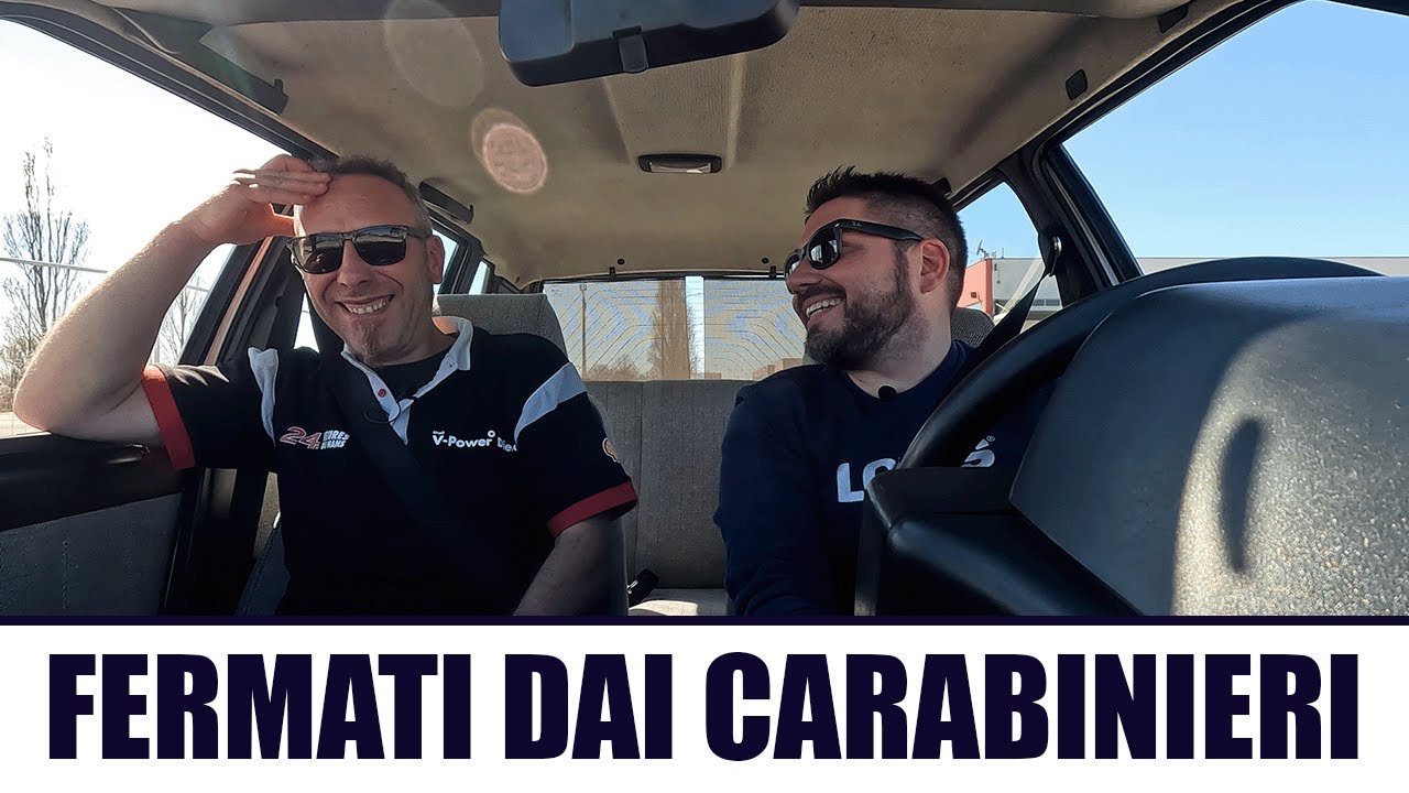 FERMATI DAI CARABINIERI durante le riprese del video - FIAT UNO 70 SL del 1986 - CLASSICP55