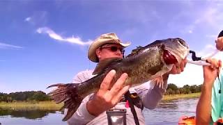 Kayak Bass Fishing on Fathers Day 2018