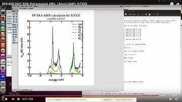 SPR-KKR (SCF, DOD, Pull-potential, SREL, LDA+U (AMF),  SrTiO3)