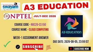NPTEL Cloud Computing Week 1 Assignment Answers | noc26-cs150 | IIT Kharagpur