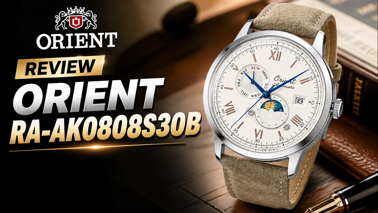 Review Đồng Hồ Orient RA-AK0808S30B: Bambino Sun & Moon Giới Hạn Chỉ 5.500 Chiếc