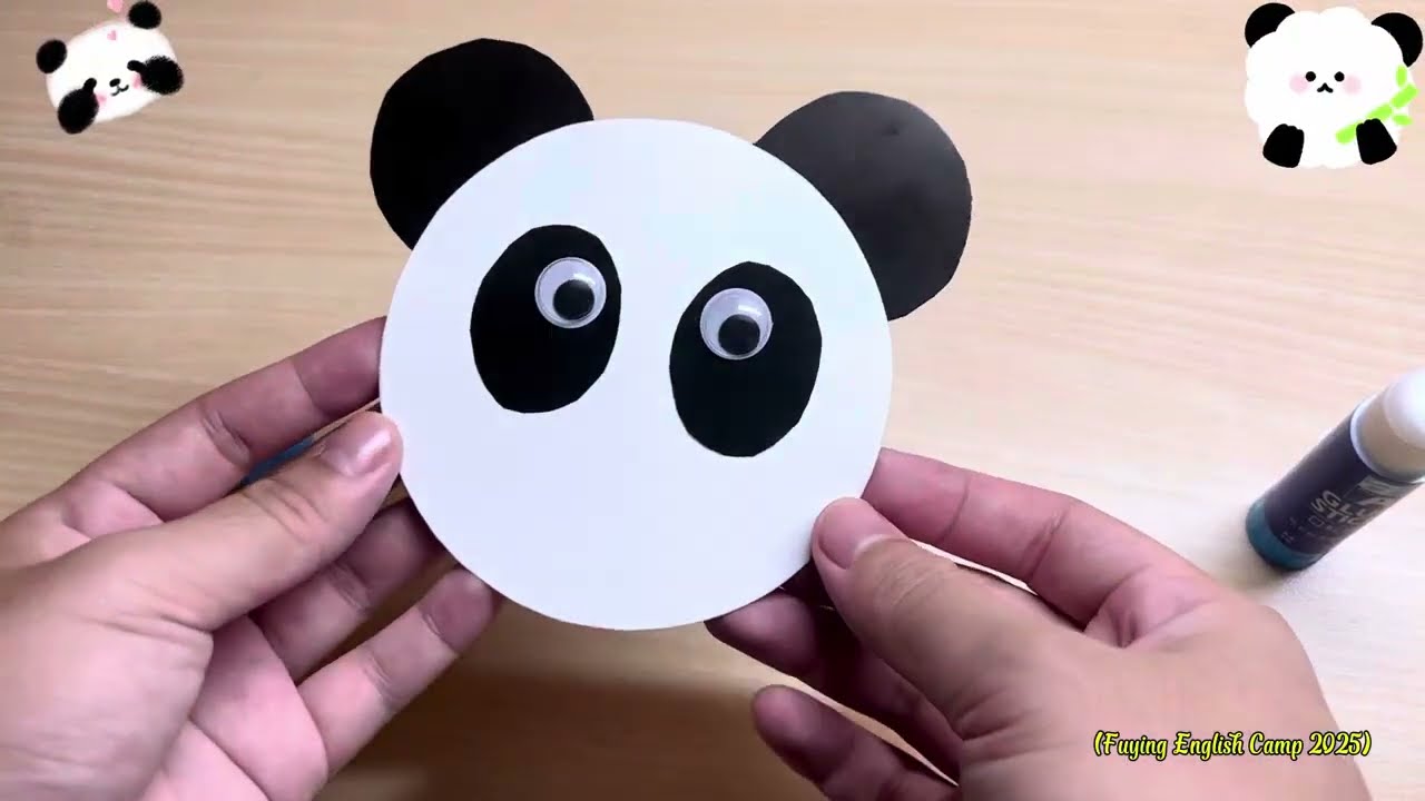 How to make paper plate panda. Panda DIY. Easy for kids