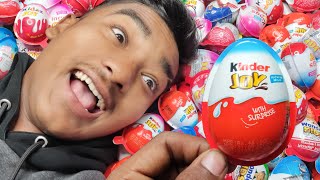 Yummy Kinder Surprise Egg Toys Opening   A Lot Of Kinder Joy Chocolate ASMR | Tok Tok Candy screenshot 5