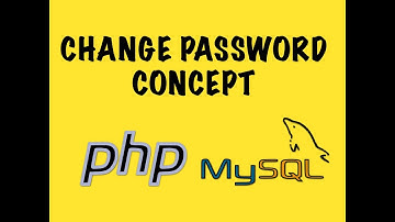 Change Password Concept in PHP and MYSQL