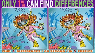 Find four differences,Spot The Difference Find The Difference.Let's start! #findthedifference #brain screenshot 2
