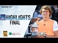 Rome Final Highlights: Zverev Beats Djokovic For First Masters 1000 Title