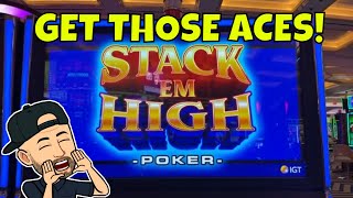 Get Those Aces on Stack Em High Video Poker Wealth