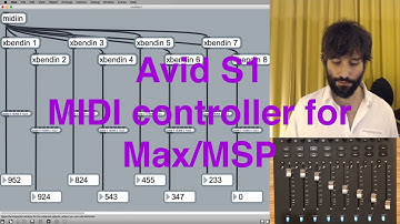 Avid S1 in Max/MSP - MIDI controller with 10 bit faders, high resolution