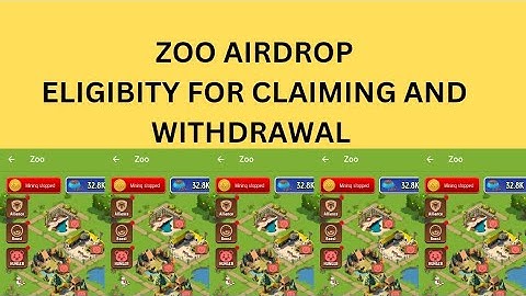 ZOO AIRDROP CLAIMING ELIGIBILITY
