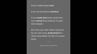 Client Experience Tips | Keep Your Business Documents Consistent #smallbusinesstips #mompreneur