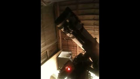 Homemade Arduino GEM goto telescope mount slew test