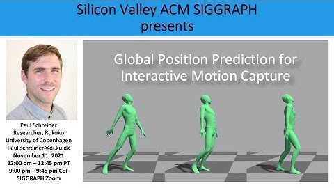 Global Position Prediction for Interactive Motion Capture