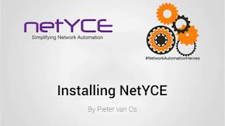 Famous Installing the netYCE Appliance Profile