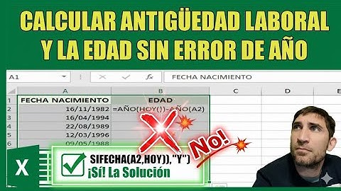 SIFECHA en Excel: Calcula Tu Antigüedad y Edad Exacta Rápido 📊