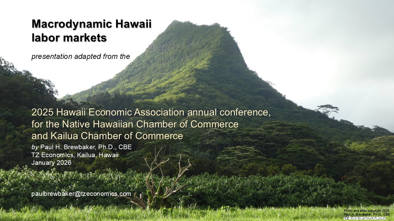 Brewbaker Hawaii economy labor January 2026 1 of 4