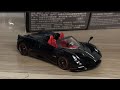 Miniatura Mini Gt Pagani Huyara Roadster Preto LHD 1/64