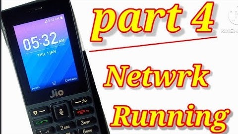 jio mobile network running