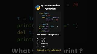 Day 42 | Python Interview Questions | Instance vs Class Variable🔥 #python #shorts #coding #dailycode