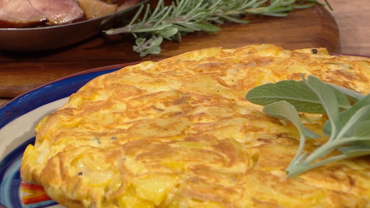 Ομελέτα με πατάτες, κρεμμύδι και σύγκλινο Μάνης | Ανδρέας Λαγός | ΕΡΤ