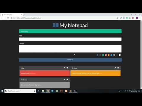 Notepad In JavaScript With Source Code | Source Code & Projects