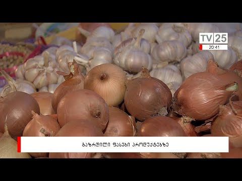 გაზრდილი ფასები პროდუქტებზე