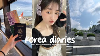 KOREA VLOG EP1  🇰🇷: first days in seoul, traveling solo, exploring hongdae, ewha exchange program