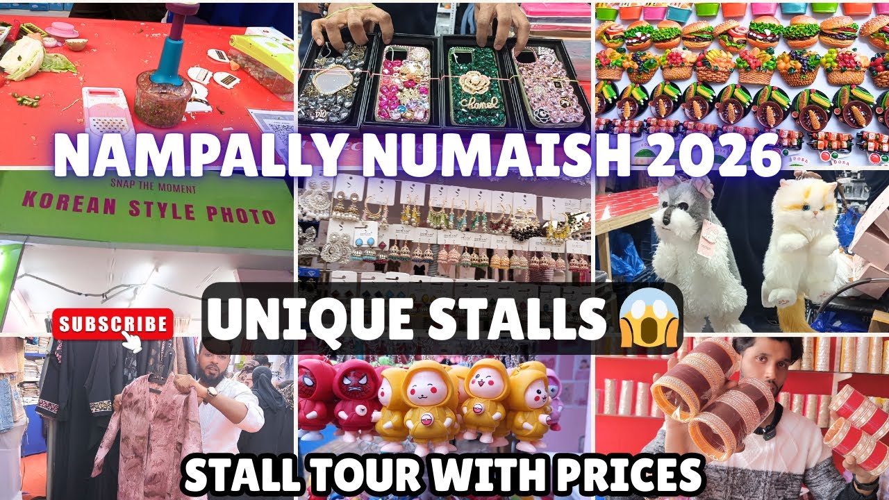 ALL-NEW UNIQUE STALLS 🔥Full Tour Wuth Prices | Nampally Numaish 2026 #new #fyp #numaish #exhibition