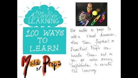 100 Ways to Learn #47 Models or Props | The Learning and Performance Institute