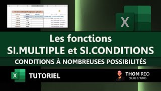 Si.multiple Et Si.conditions Avec Excel Simplifions Nos Si Imbriqués Tutoriel