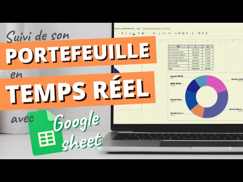 Bourse : tutoriel pour créer son fichier de suivi de portefeuille