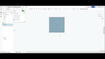 Making a 2x2 lego block in OnShape