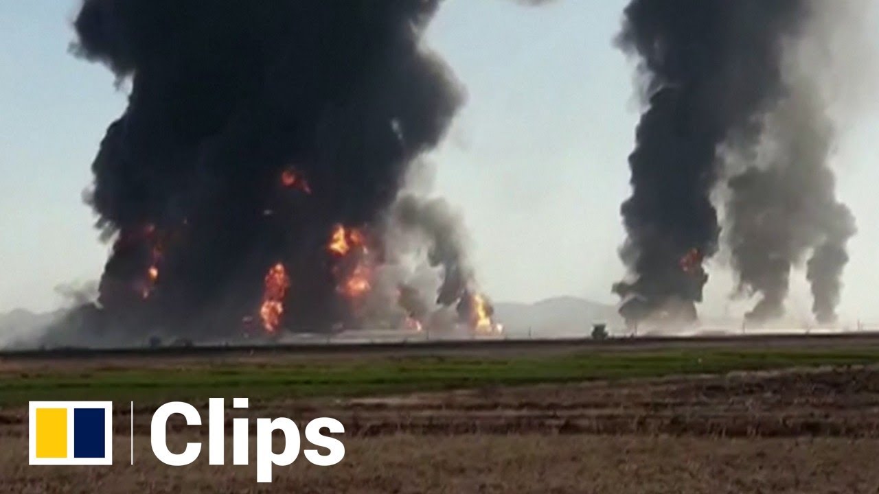 Tanker explosion starts massive fire at Iran-Afghanistan border