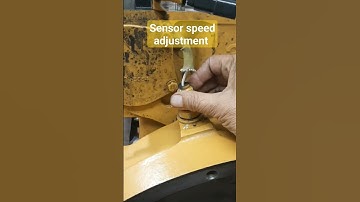 Sensor speed adjustment 3/4 #caterpillar #mechanic #engine