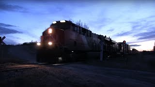 CN Train Spotting HD: CN 2863 & 2953 Leads Q118 East With Loud K5HL At Entwistle AB 12/12 5/4/18