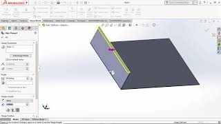 1 SOLIDWORKS 2018 BASE FLANGE or EDGE FLANGE