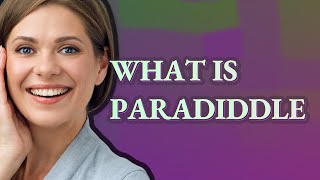 Paradiddle | meaning of Paradiddle