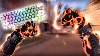 Valorant & Chill 280hz Gameplay Keyboard ASMR #72