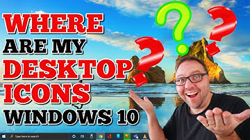 How to Restore Desktop Icons | Desktop Icons Missing | Windows 10