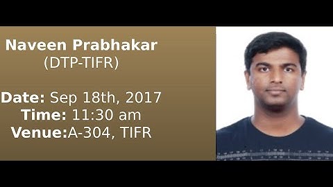 Naveen Prabhakar (DTP-TIFR): Rational Conformal Field Theory :A primer