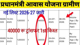 PM Awas Yojana Gramin New List 2026-27 | पीएम आवास योजना ग्रामीण लिस्ट 2026-27 | #awas | pmayg list