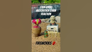 Chur Churi Matchstick Chain Reaction | Diwali Crackers | #experiment #diwalicrackers #shorts
