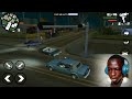 Doing missions in driving in a car with CJ in GTA SanAdreas mobile