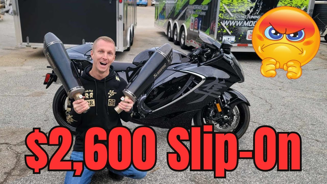 Hayabusa 2023 года отказывается от двойных кроссовок Akrapovic в пользу полной системы Brock's Pe...