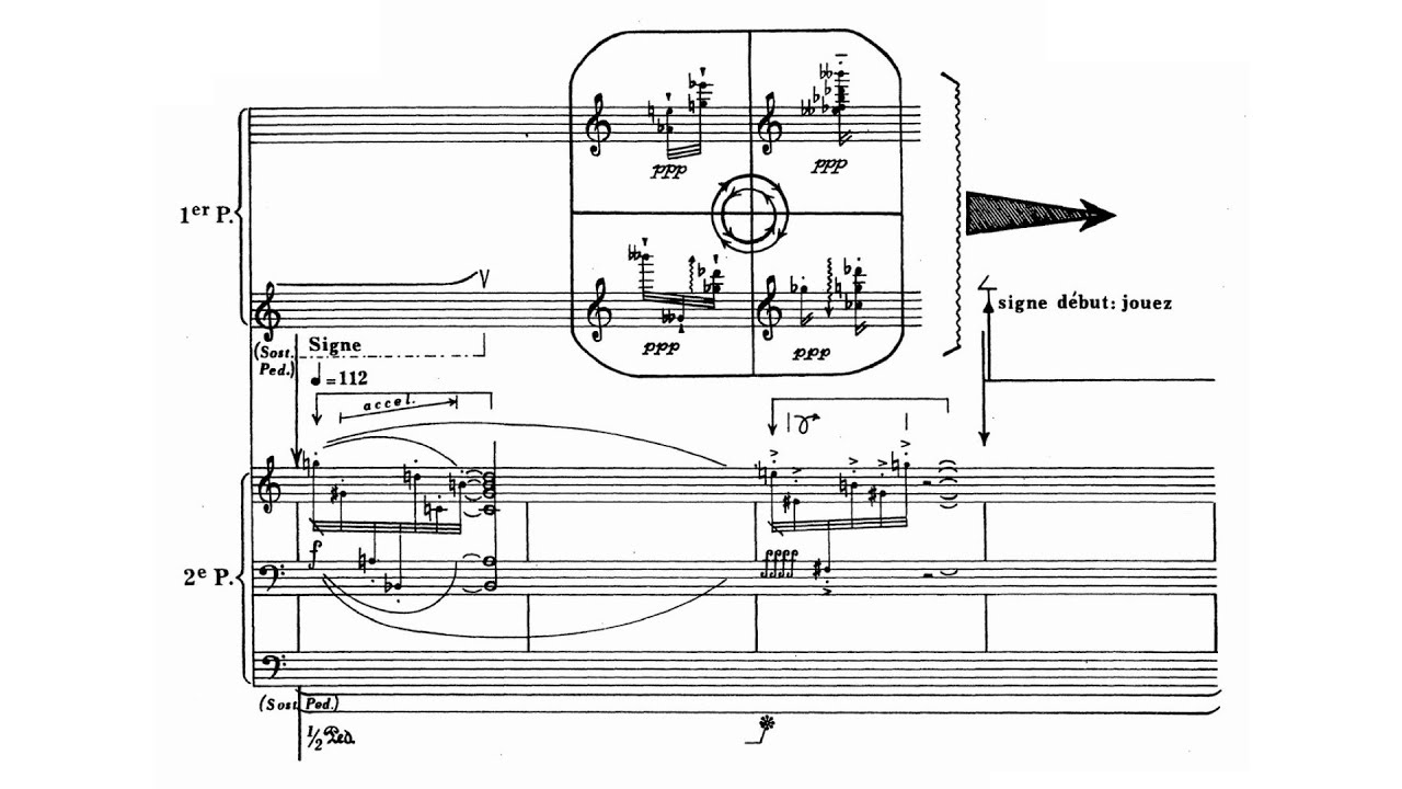 Pierre Boulez - Structures II (Audio + Score) - YouTube