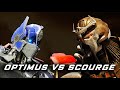 Transformers Rise Of The Beasts Optimus Prime vs Scourge